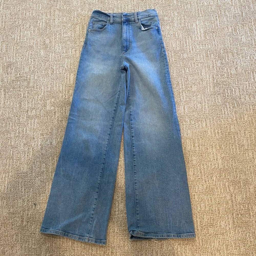 DL1961 Hepburn Wide Leg Jeans high rise vintage in Light Blue size 25